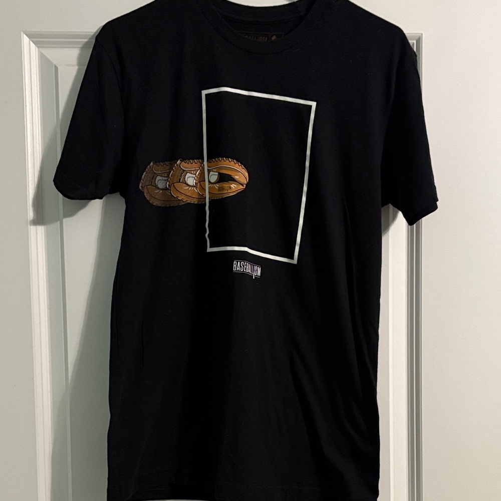 Black Baseballism Frame It Graphic T-Shirt